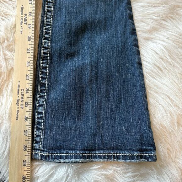 Silver Jeans‎ Womens 30 Blue Suki Bootcut Dark Wash Low Rise Denim Embroidered - Picture 10 of 11